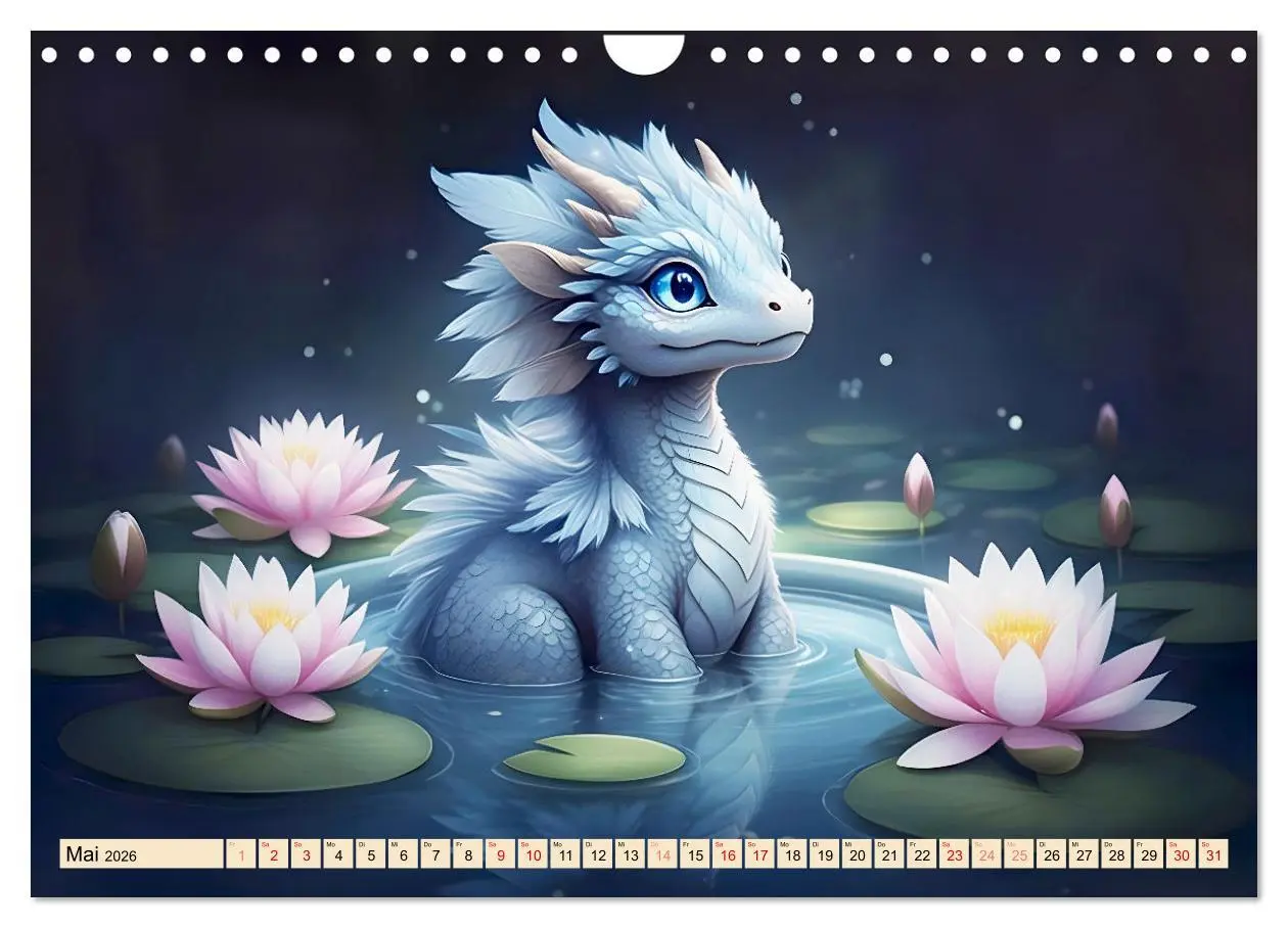 Bild: 9783457305423 | Süße Babydrachen (Wandkalender 2026 DIN A4 quer), CALVENDO...