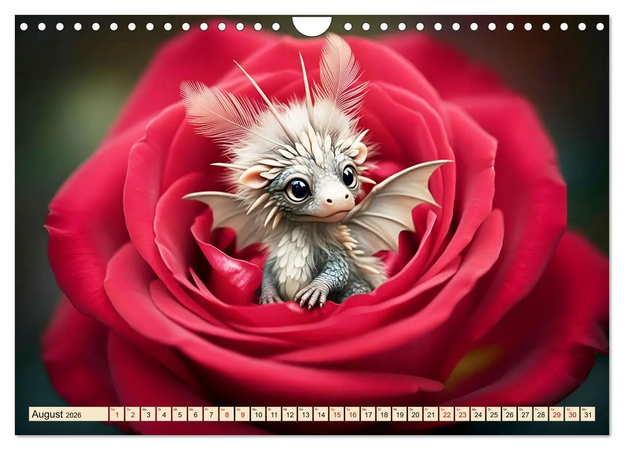 Bild: 9783457305423 | Süße Babydrachen (Wandkalender 2026 DIN A4 quer), CALVENDO...