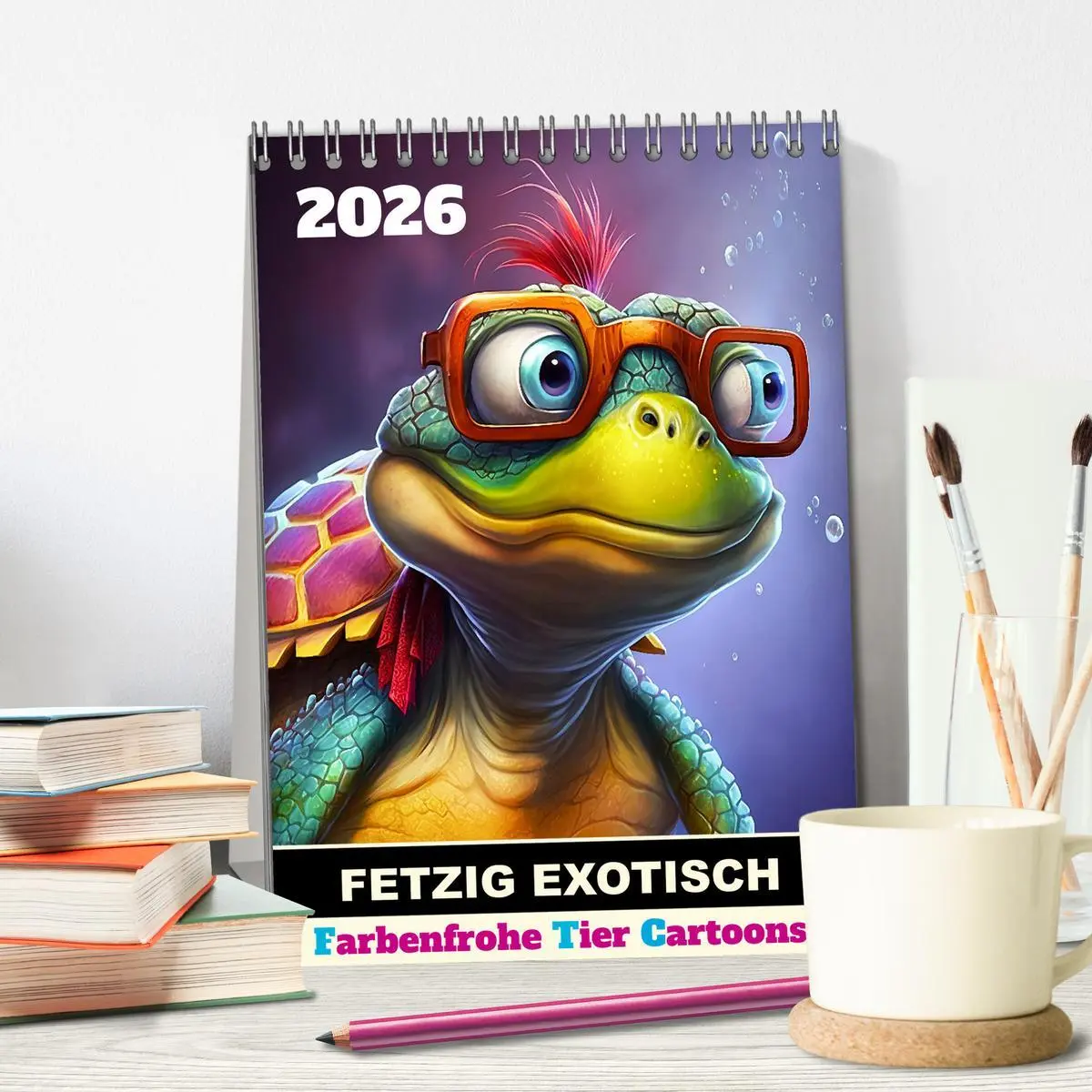 Bild: 9783516325423 | FETZIG EXOTISCH (Tischkalender 2026 DIN A5 hoch), CALVENDO...