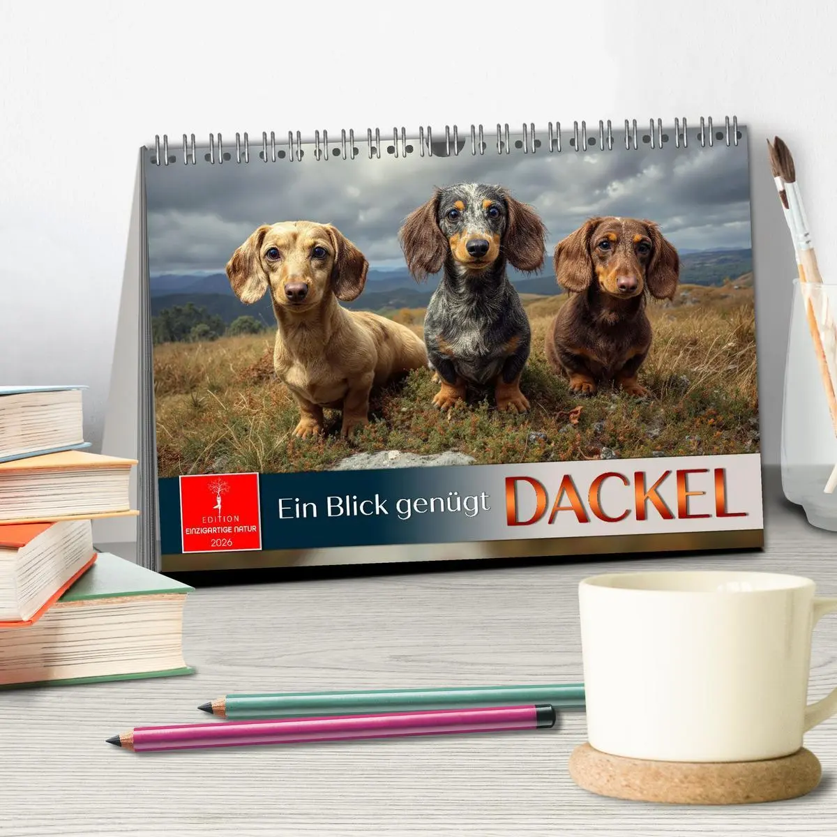 Bild: 9783516635423 | Dackel - ein Blick genügt (Tischkalender 2026 DIN A5 quer),...
