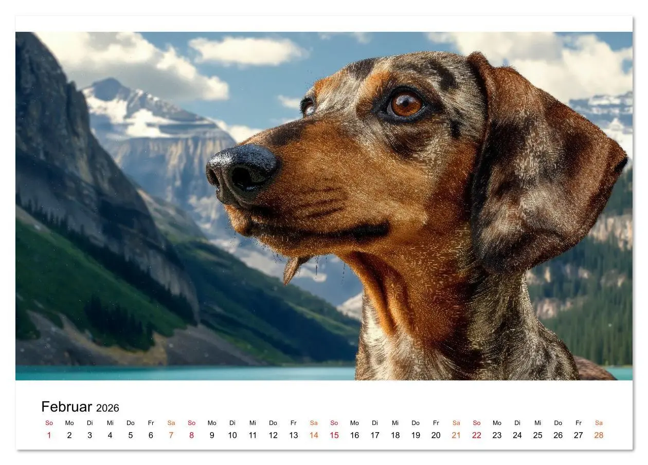 Bild: 9783516635423 | Dackel - ein Blick genügt (Tischkalender 2026 DIN A5 quer),...