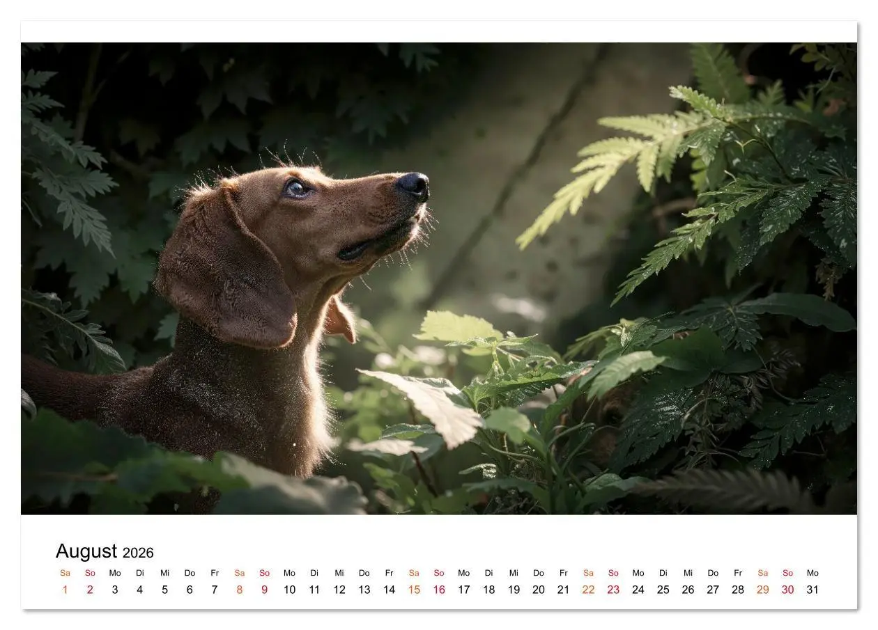 Bild: 9783516635423 | Dackel - ein Blick genügt (Tischkalender 2026 DIN A5 quer),...