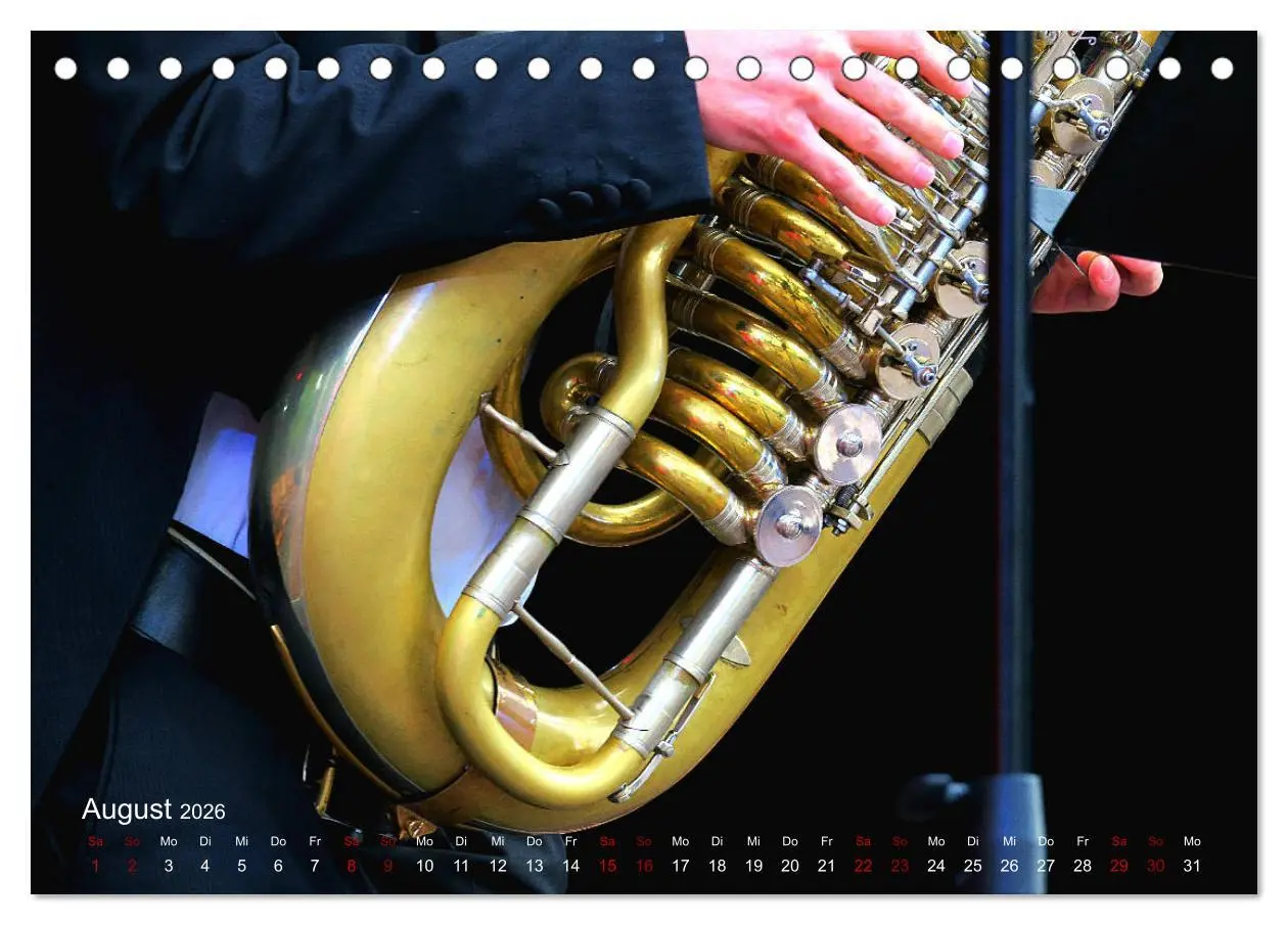 Bild: 9783457845523 | Blasinstrumente im Rampenlicht (Tischkalender 2026 DIN A5 quer),...