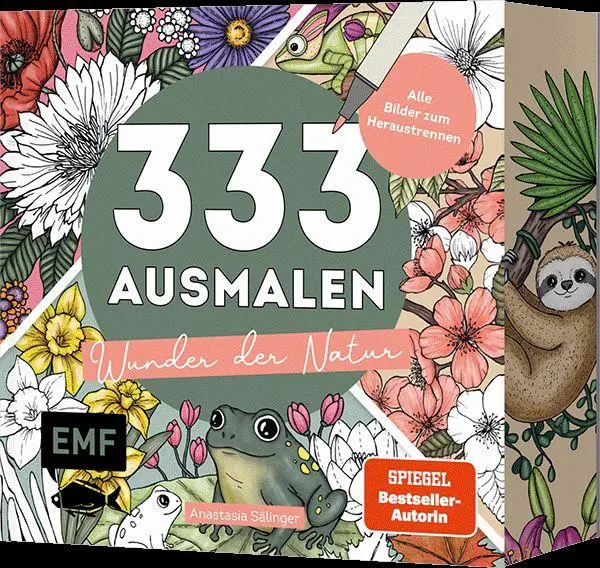 Cover: 9783745935523 | 333 Ausmalen - Wunder der Natur | Anastasia Sälinger | Taschenbuch