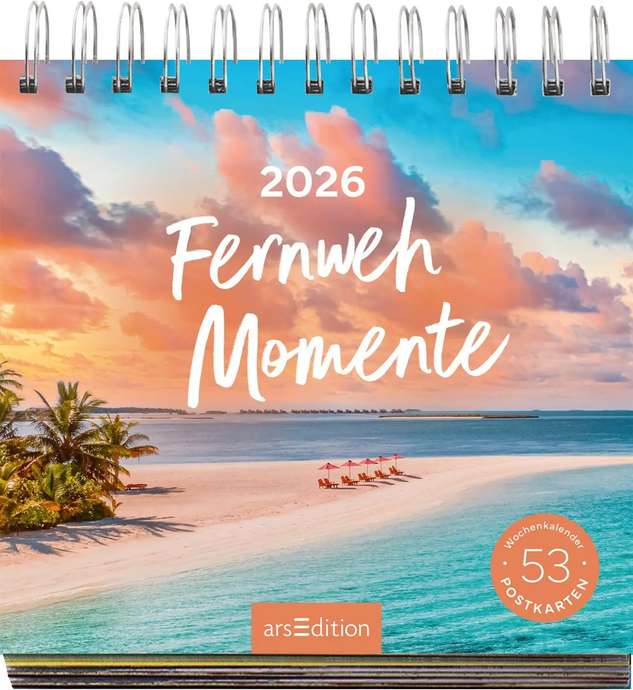 Bild: 4014489135623 | Postkartenkalender Fernwehmomente 2026 | Kalender | Spiralaufsteller