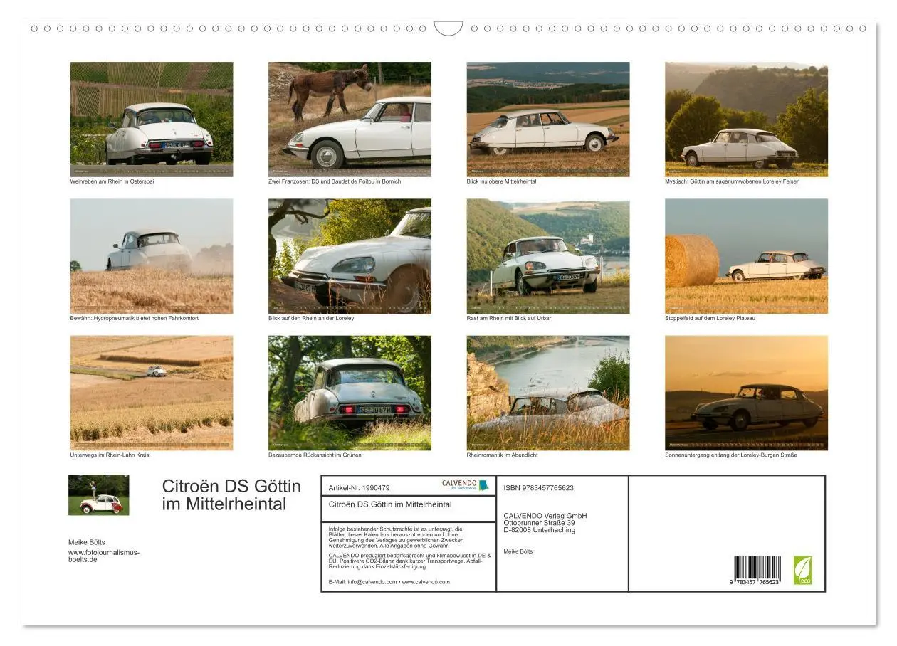 Bild: 9783457765623 | Citroën DS Göttin im Mittelrheintal (Wandkalender 2026 DIN A2...