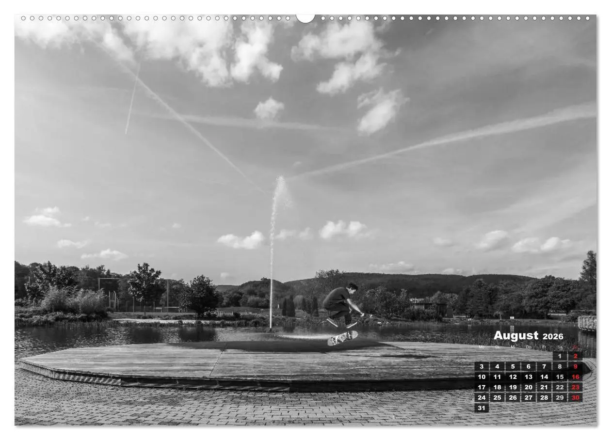 Bild: 9783516095623 | Auf dem Skateboard (hochwertiger Premium Wandkalender 2026 DIN A2...