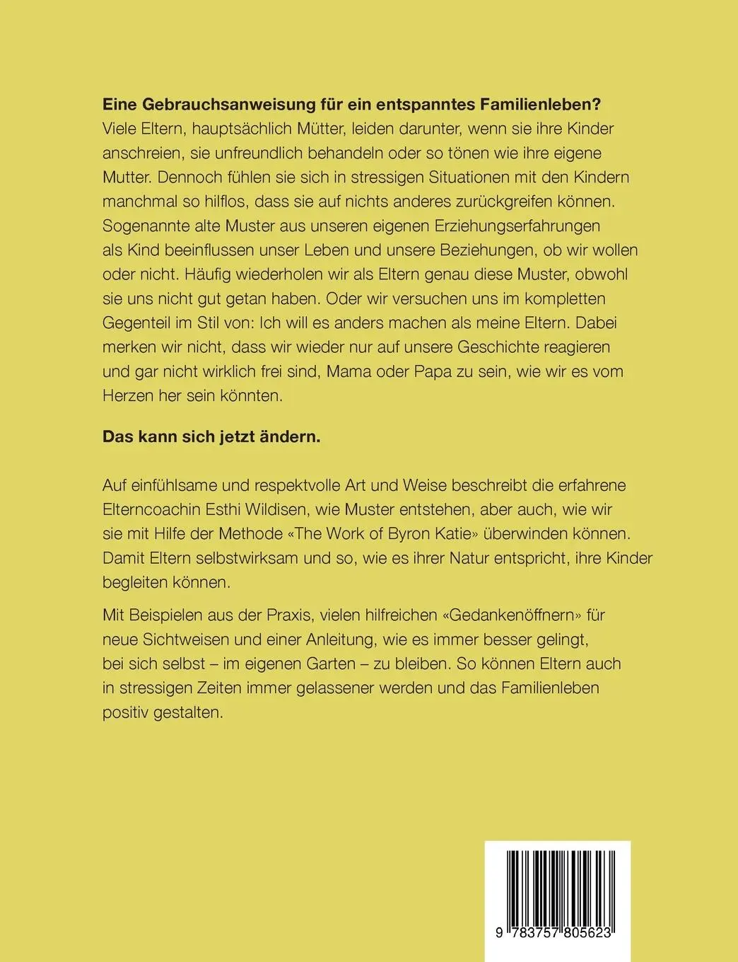 Rückseite: 9783757805623 | Vertrauen statt Erziehung | Esthi Wildisen | Taschenbuch | Paperback