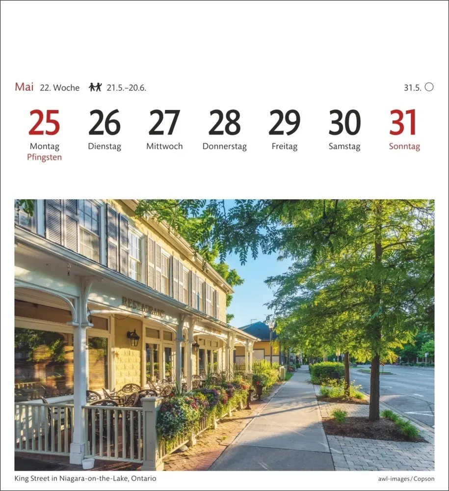 Bild: 9783840035623 | Kanada Sehnsuchtskalender 2026 - Wochenkalender mit 53 Postkarten