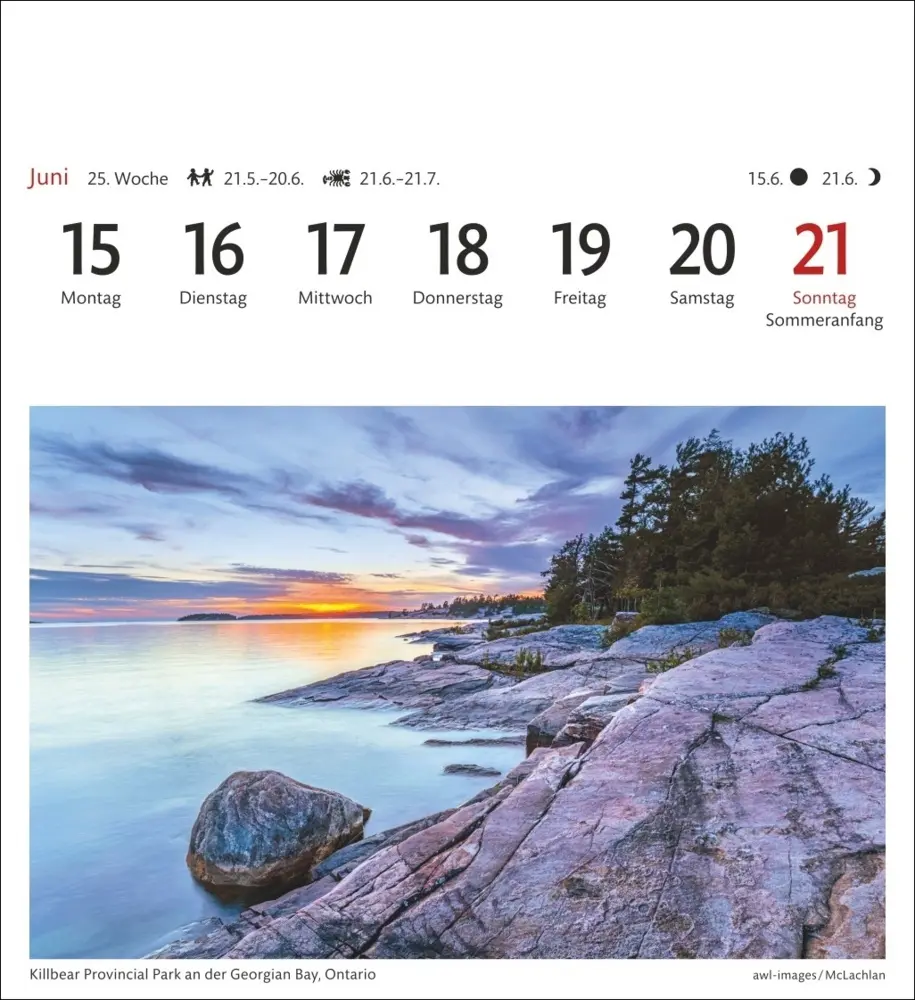 Bild: 9783840035623 | Kanada Sehnsuchtskalender 2026 - Wochenkalender mit 53 Postkarten
