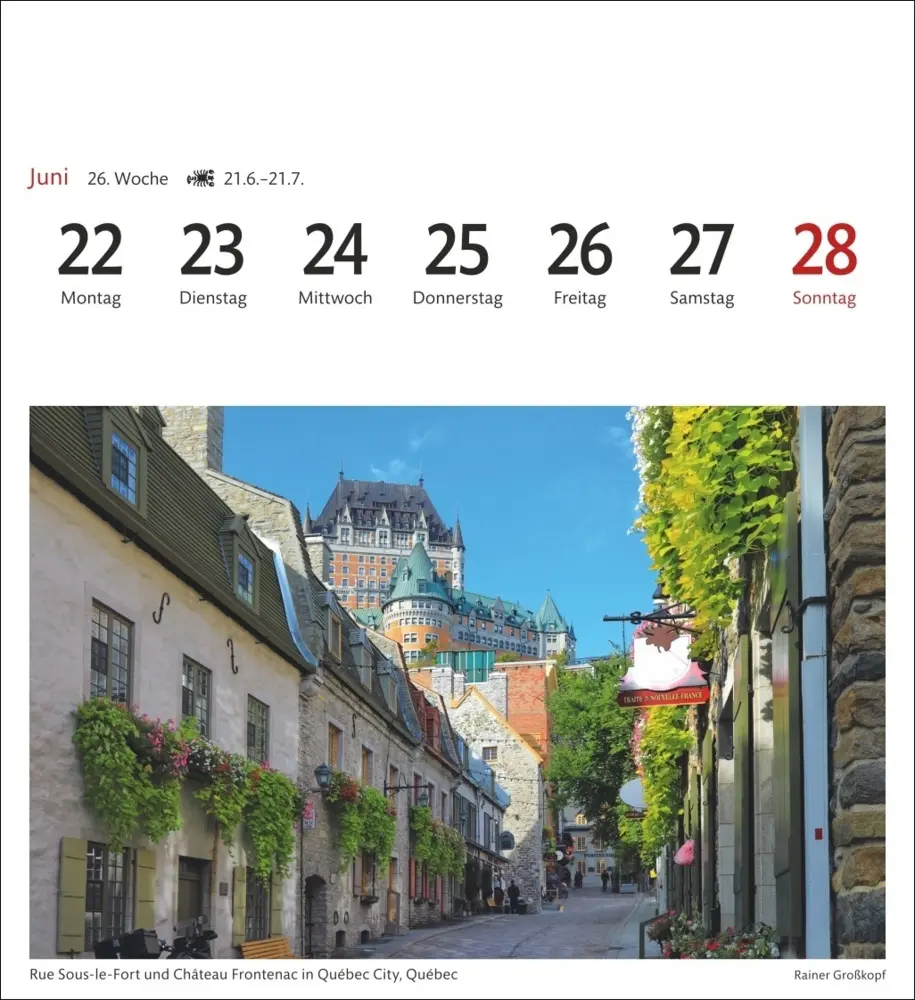 Bild: 9783840035623 | Kanada Sehnsuchtskalender 2026 - Wochenkalender mit 53 Postkarten