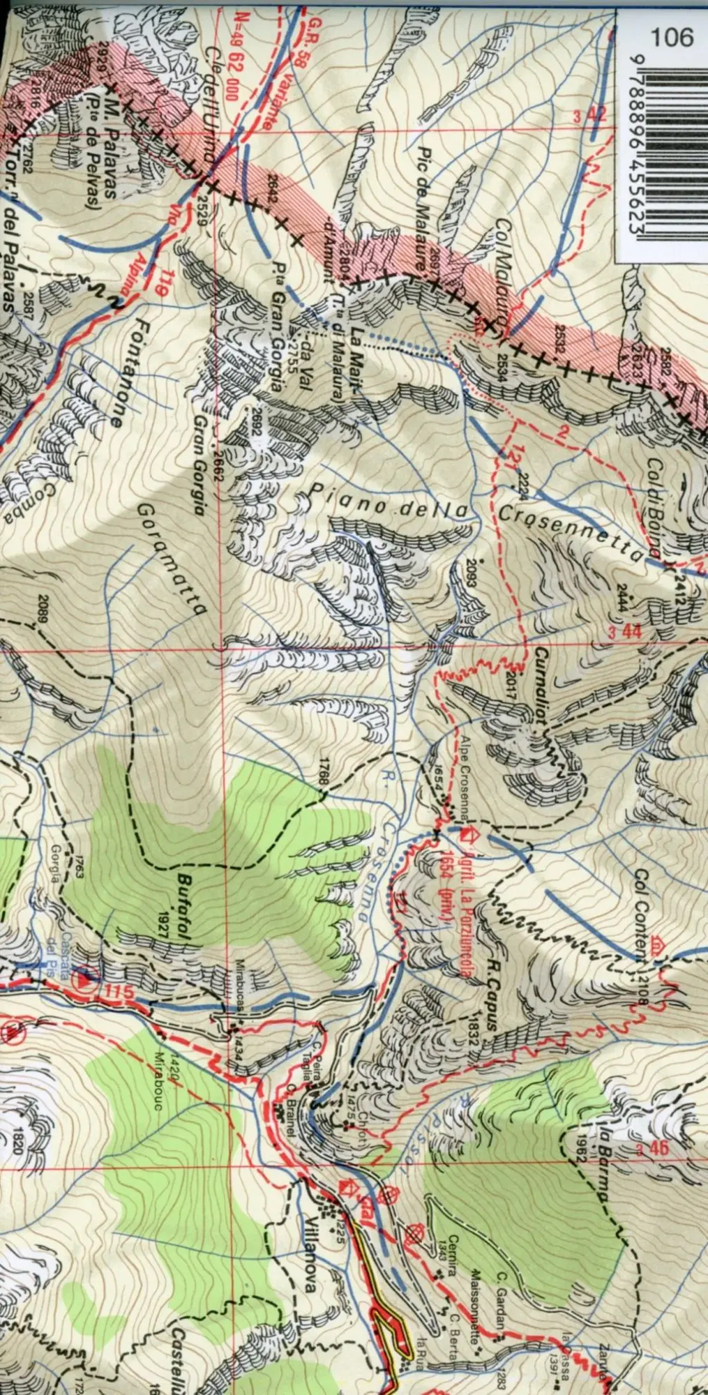 Bild: 9788896455623 | IGC Italien 1 : 25 000 Wanderkarte 106 Monviso | (Land-)Karte | 2016