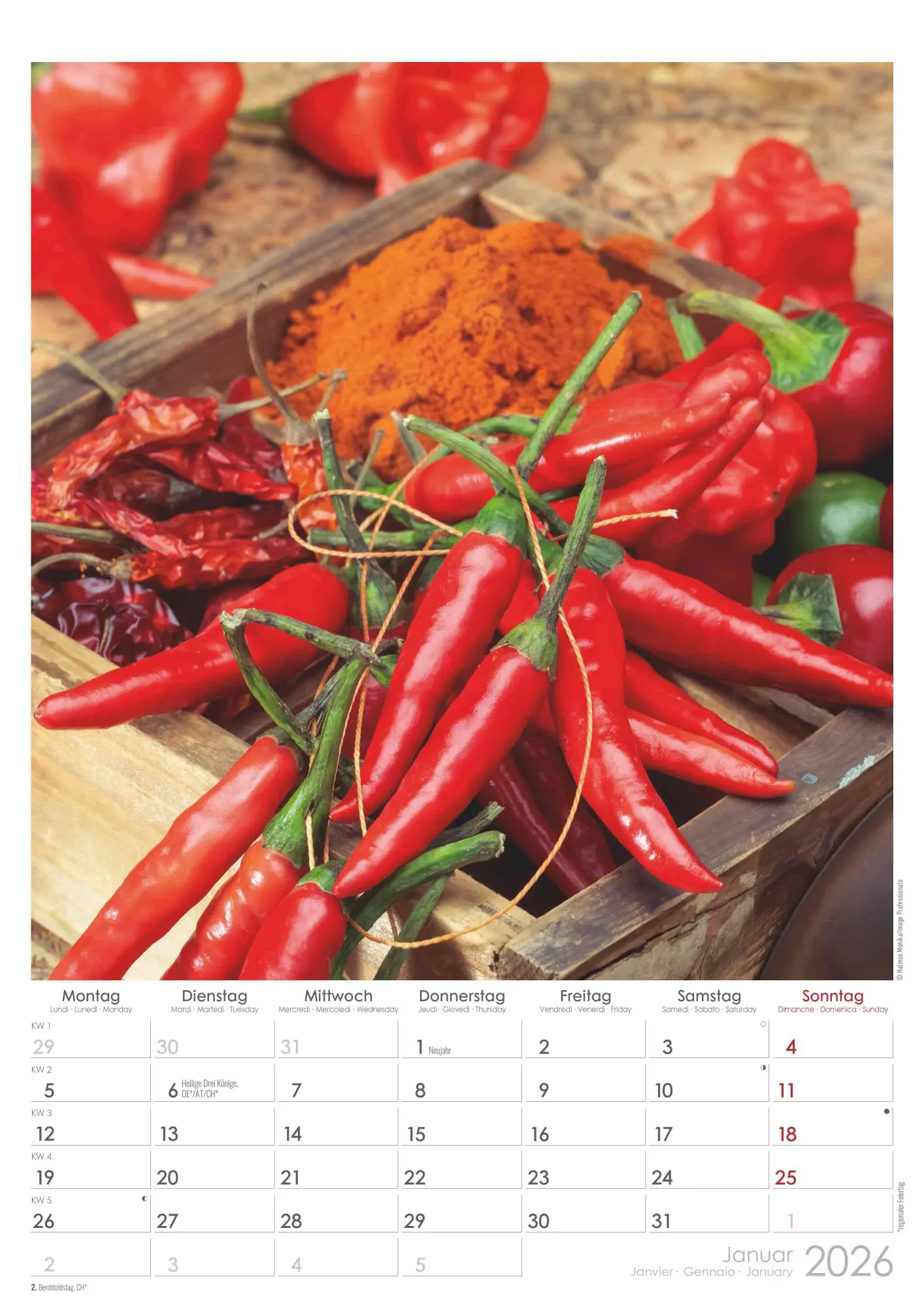 Bild: 4069095005723 | Kräuter &amp; Gewürze 2026 - Bildkalender A3 (29,7x42 cm) - Herbs &amp;...