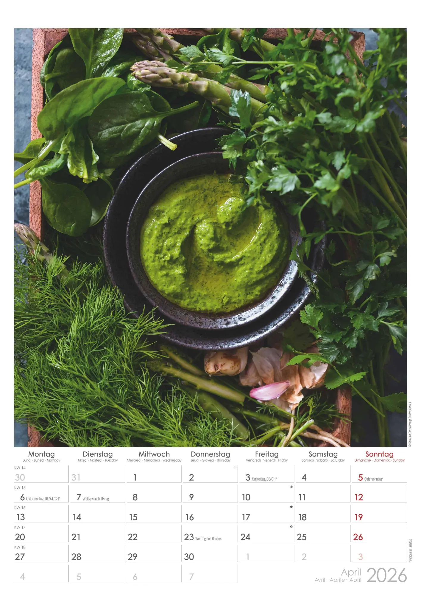 Bild: 4069095005723 | Kräuter &amp; Gewürze 2026 - Bildkalender A3 (29,7x42 cm) - Herbs &amp;...