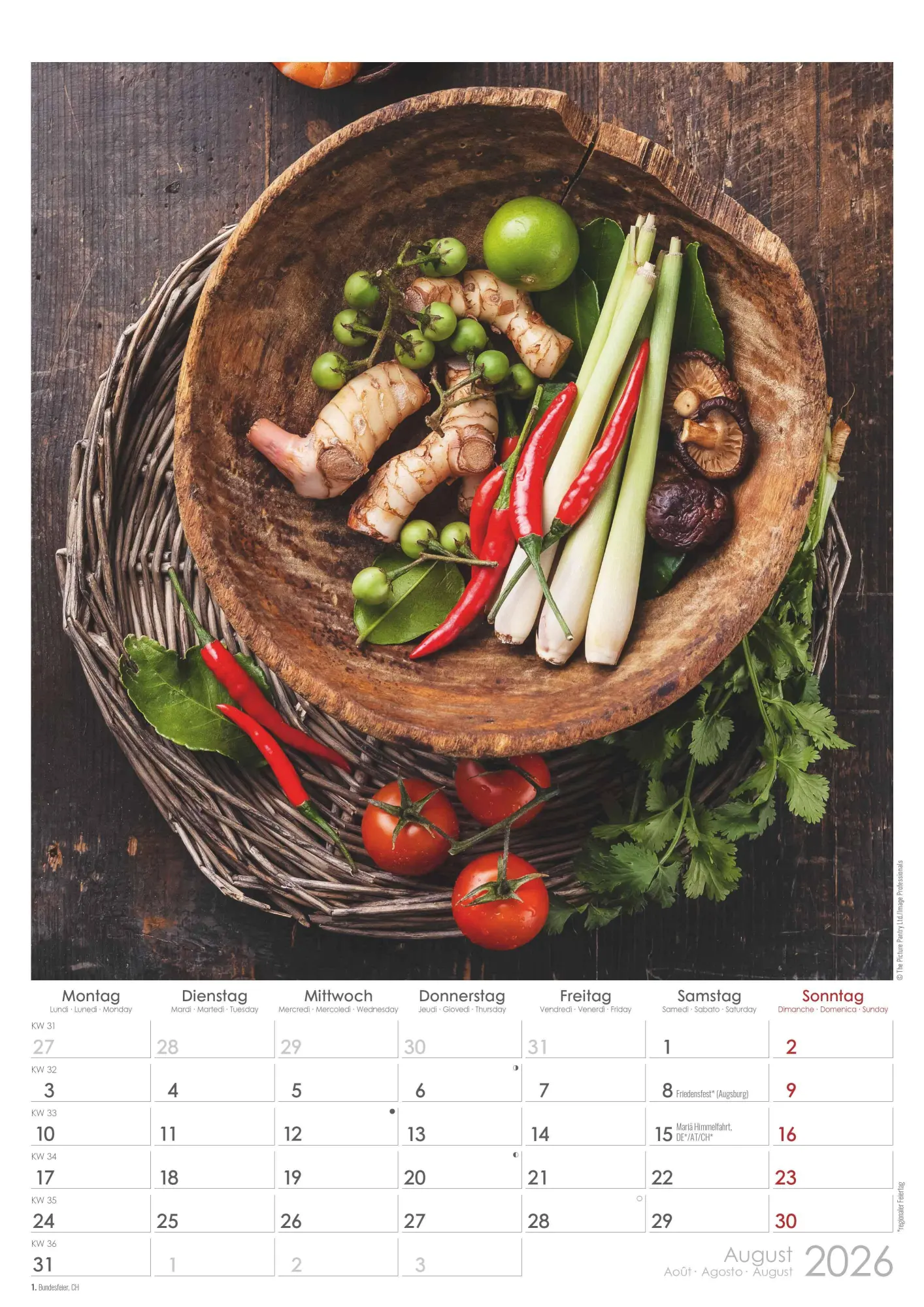 Bild: 4069095005723 | Kräuter &amp; Gewürze 2026 - Bildkalender A3 (29,7x42 cm) - Herbs &amp;...