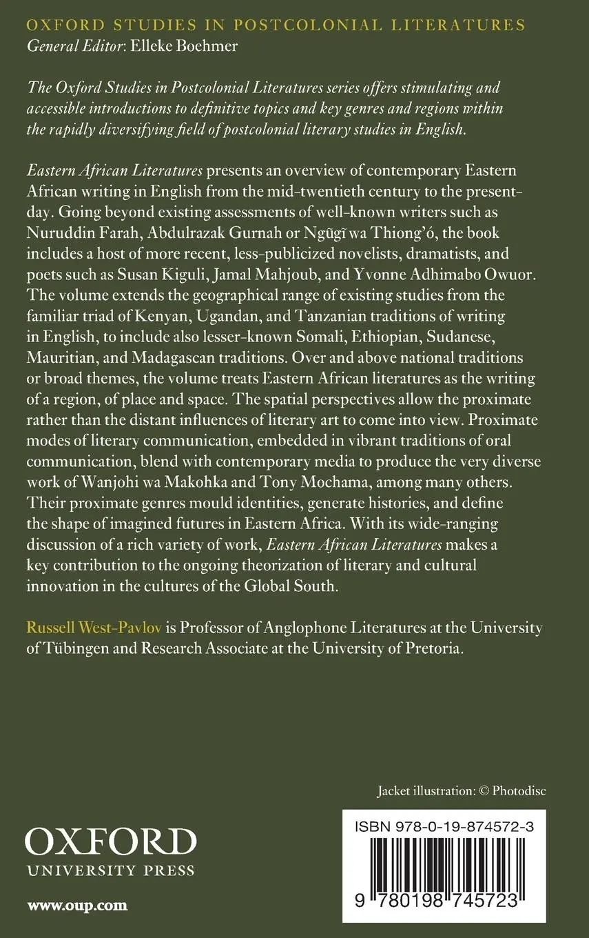 Rückseite: 9780198745723 | Eastern African Literatures | Russell West-Pavlov | Buch | Gebunden