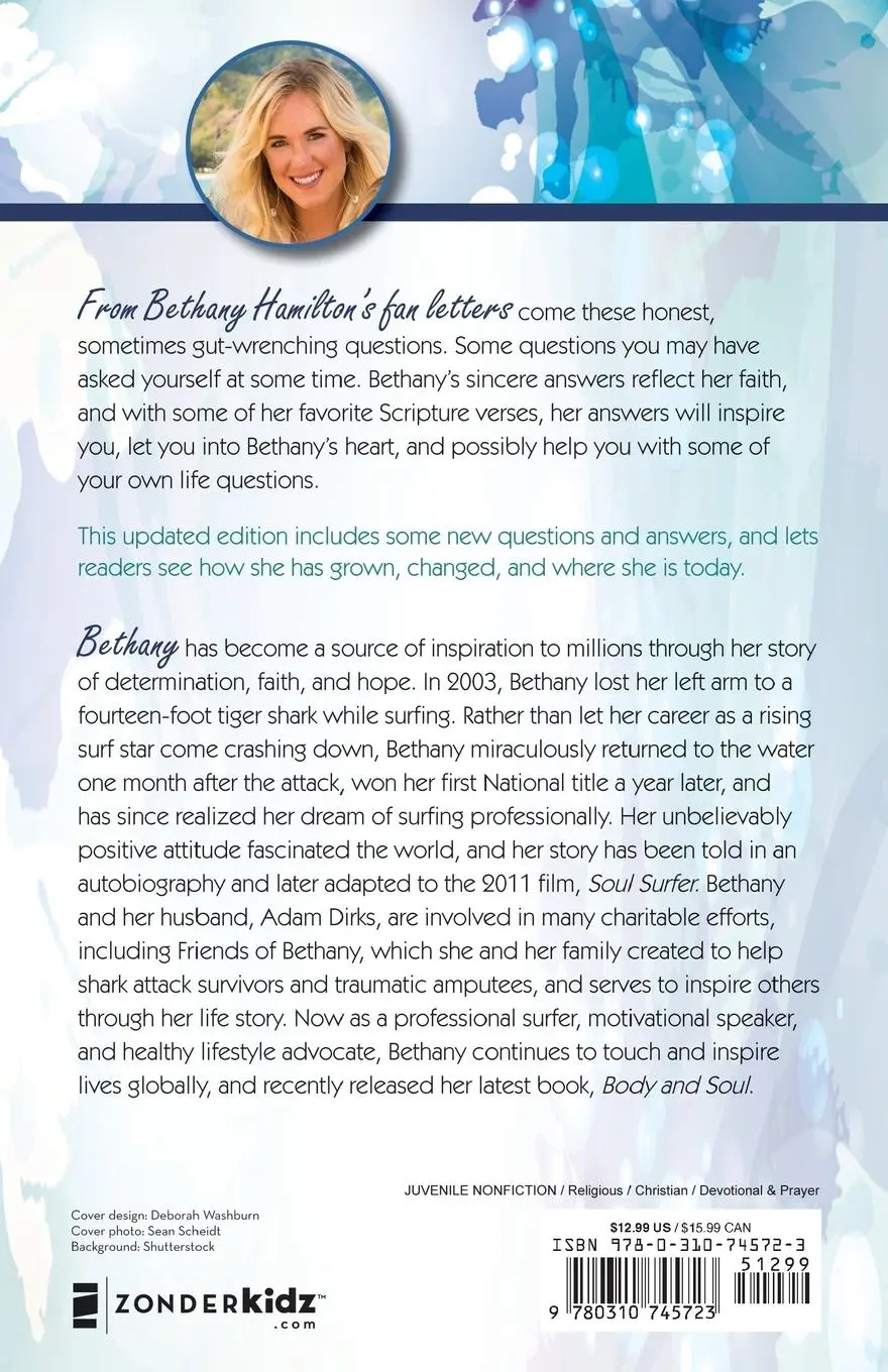 Rückseite: 9780310745723 | Ask Bethany | Bethany Answers Over 200 Questions from Girls Like You