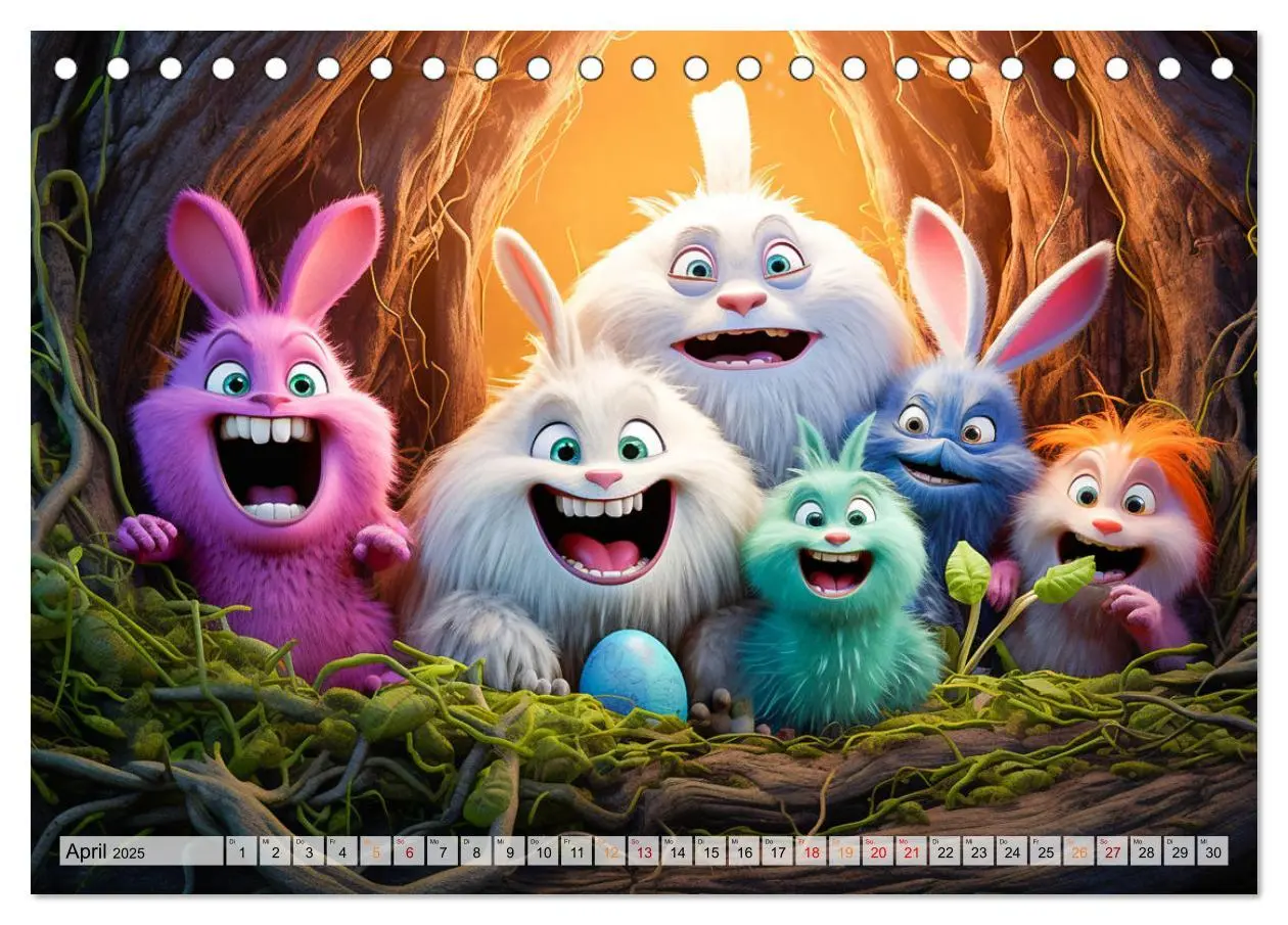 Bild: 9783383885723 | Die Welt der kleinen Monster (Tischkalender 2025 DIN A5 quer),...