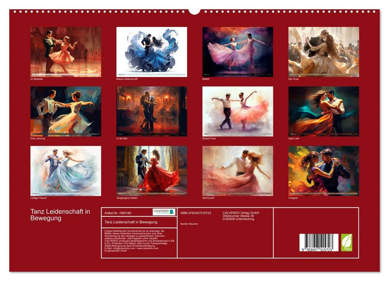 Bild: 9783457515723 | Tanz Leidenschaft in Bewegung (hochwertiger Premium Wandkalender...