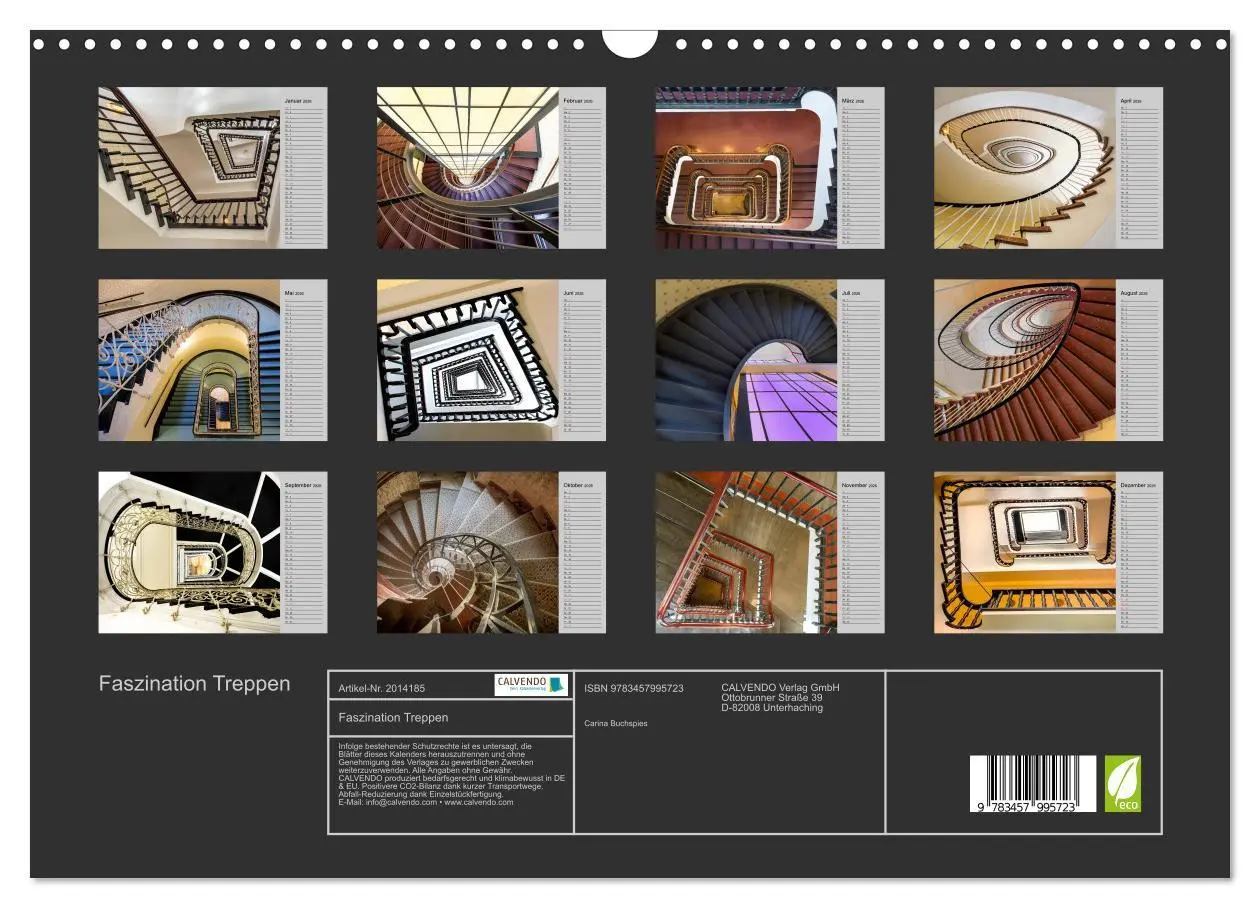 Bild: 9783457995723 | Faszination Treppen (Wandkalender 2026 DIN A3 quer), CALVENDO...