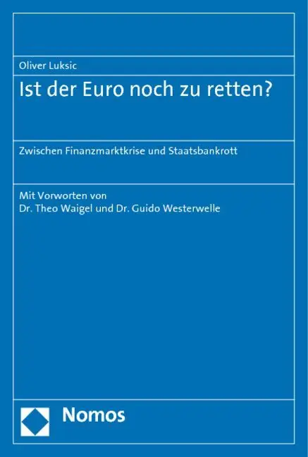 Cover: 9783832965723 | Ist der Euro noch zu retten? | Oliver Luksic | Taschenbuch | 120 S.