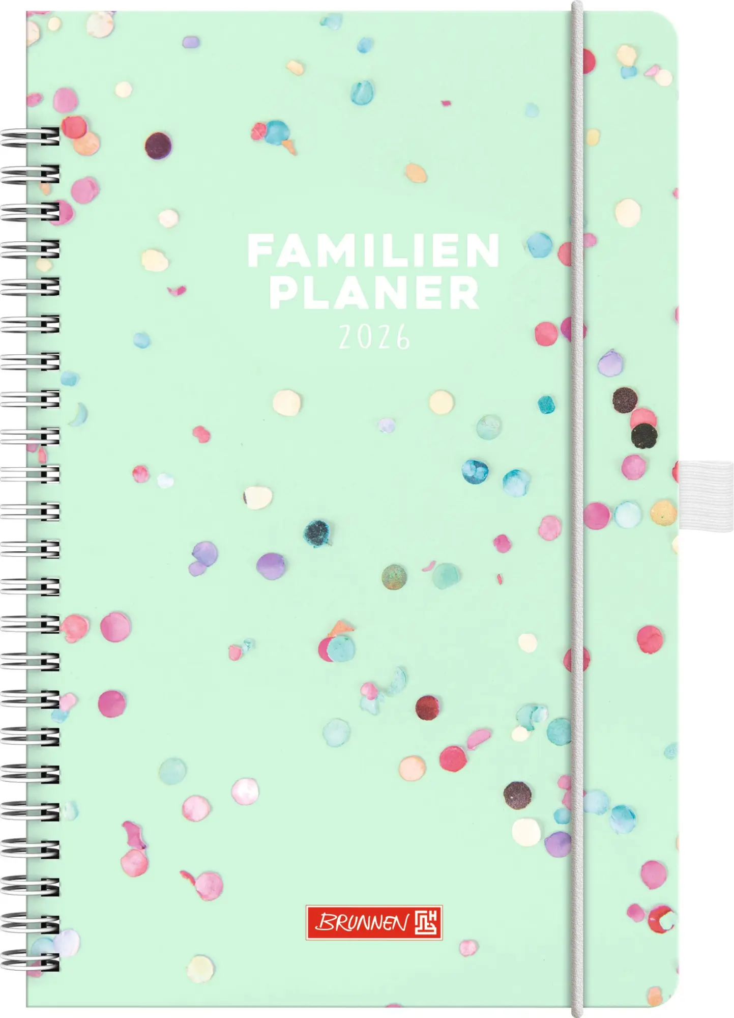 Cover: 4061947145823 | BRUNNEN 1070290016 Buchkalender Familienplaner 2026 "Confetti" A5,...