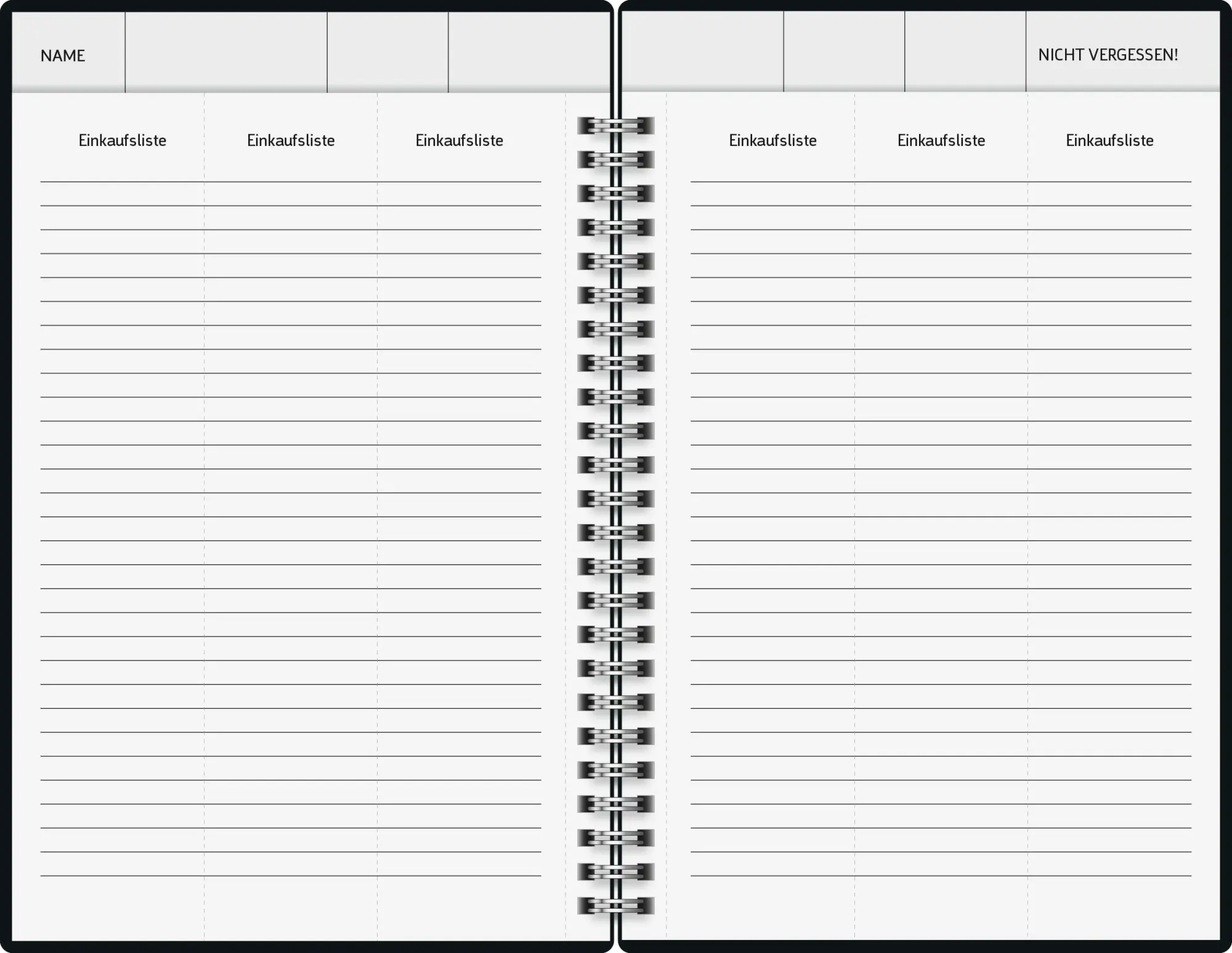 Bild: 4061947145823 | BRUNNEN 1070290016 Buchkalender Familienplaner 2026 "Confetti" A5,...