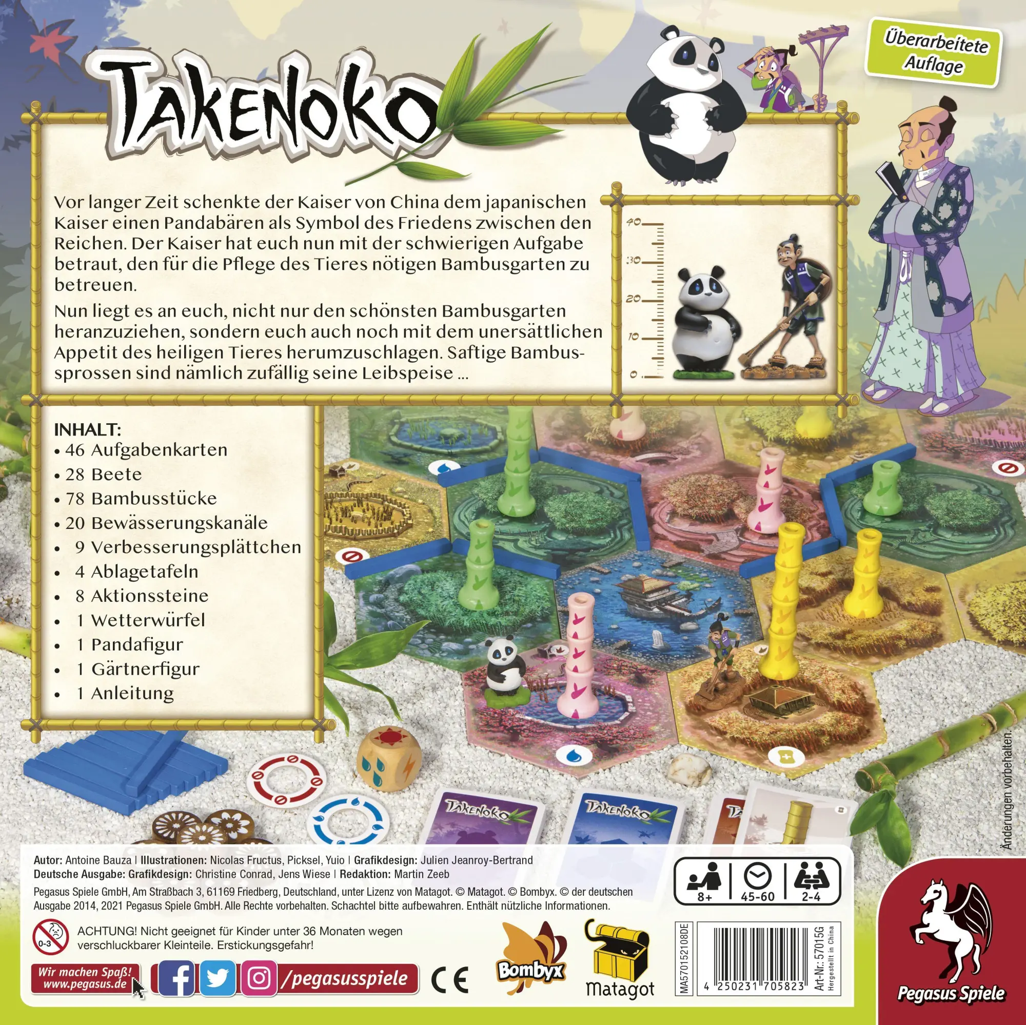 Bild: 4250231705823 | Takenoko | Antoine Bauza | Spiel | Brettspiel | 57015G | Deutsch