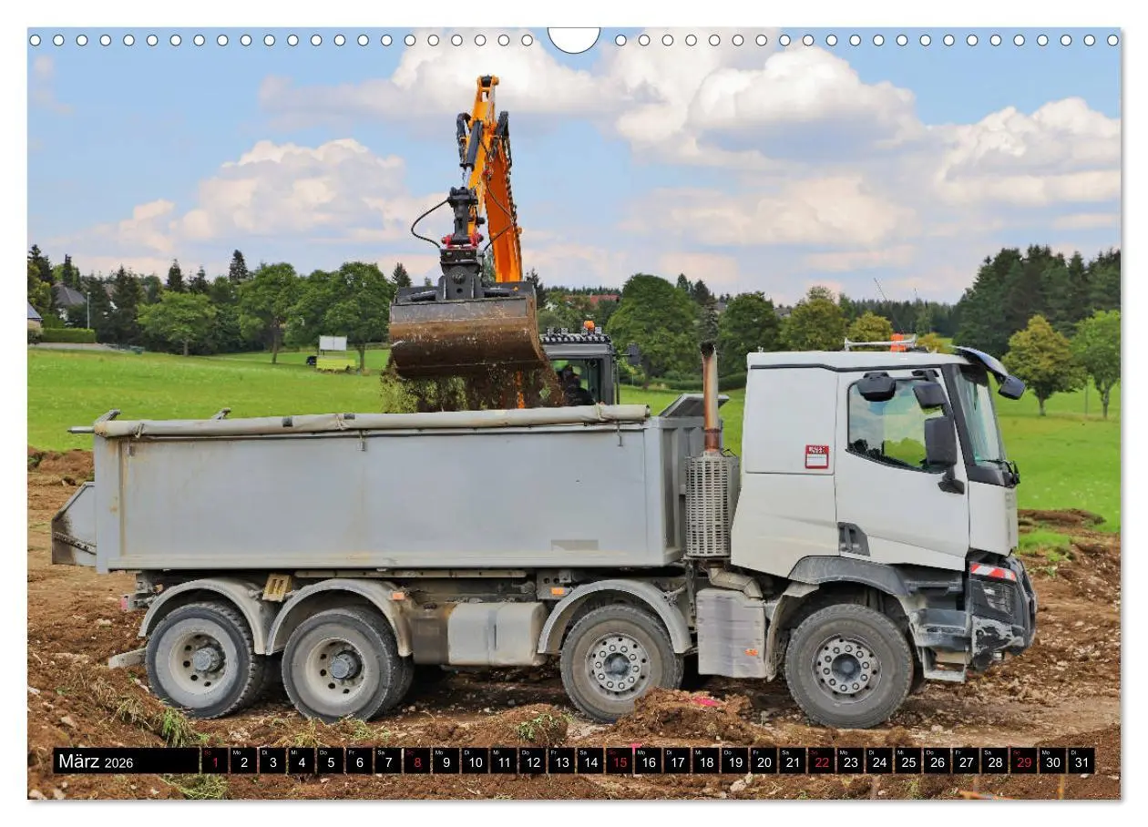 Bild: 9783457815823 | Baufahrzeuge auf der Baustelle (Wandkalender 2026 DIN A3 quer),...