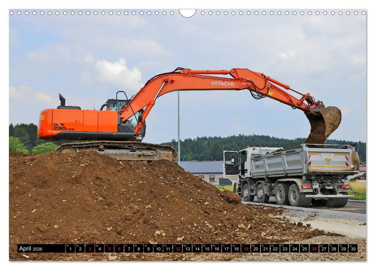 Bild: 9783457815823 | Baufahrzeuge auf der Baustelle (Wandkalender 2026 DIN A3 quer),...