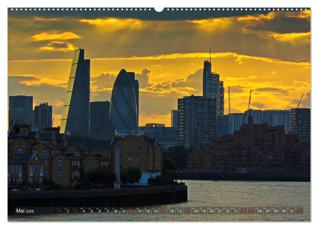 Bild: 9783516075823 | Londoner Perspektiven (Wandkalender 2026 DIN A2 quer), CALVENDO...