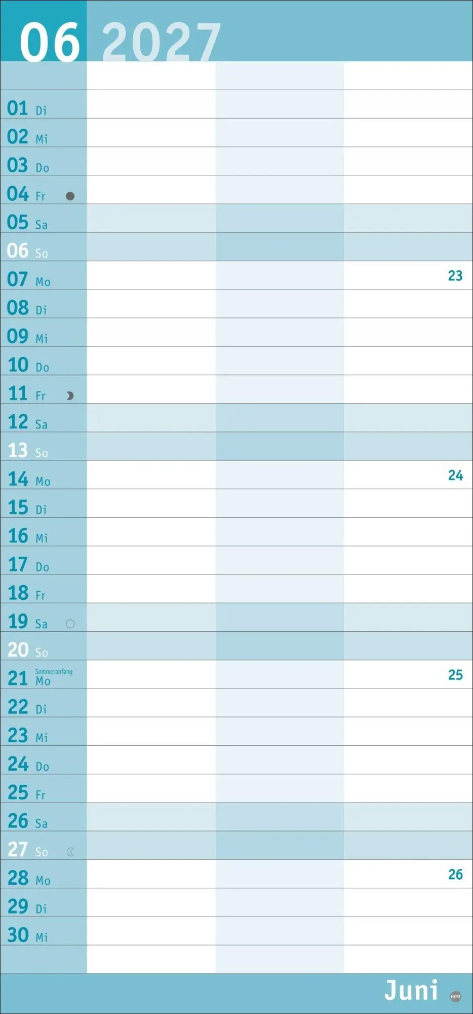 Bild: 9783756415823 | Basic Planer für zwei 2027 | Kalender | Basic Planer Heye | 14 S.