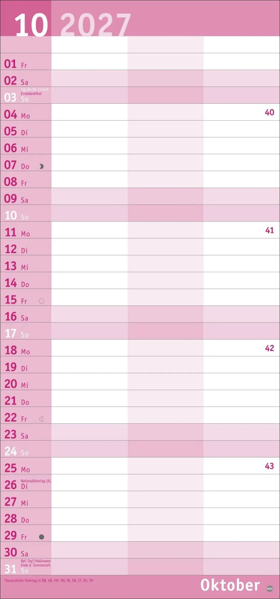 Bild: 9783756415823 | Basic Planer für zwei 2027 | Kalender | Basic Planer Heye | 14 S.
