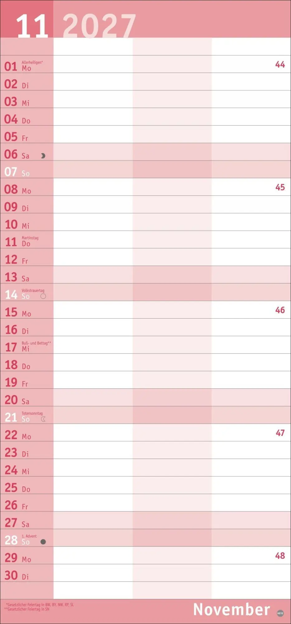 Bild: 9783756415823 | Basic Planer für zwei 2027 | Kalender | Basic Planer Heye | 14 S.