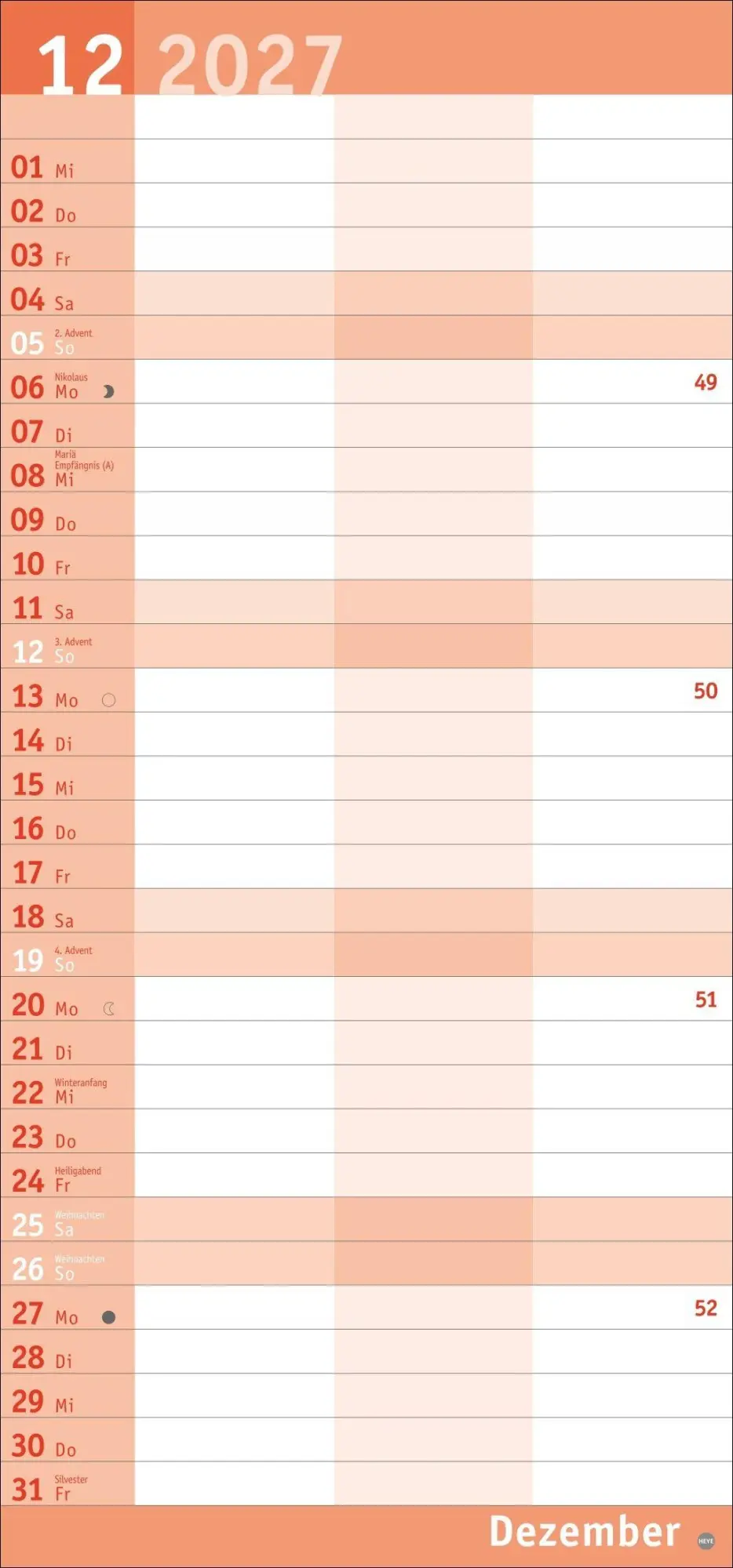 Bild: 9783756415823 | Basic Planer für zwei 2027 | Kalender | Basic Planer Heye | 14 S.