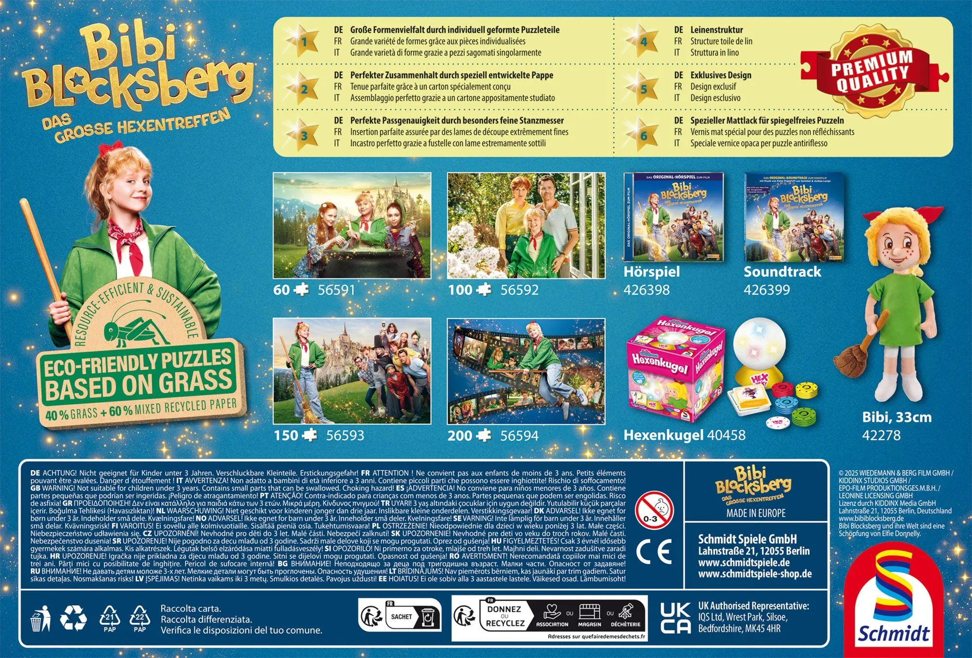 Bild: 4001504565923 | Das große Hexentreffen, Familie Blocksberg, 100 Teile | Spiel | 56592