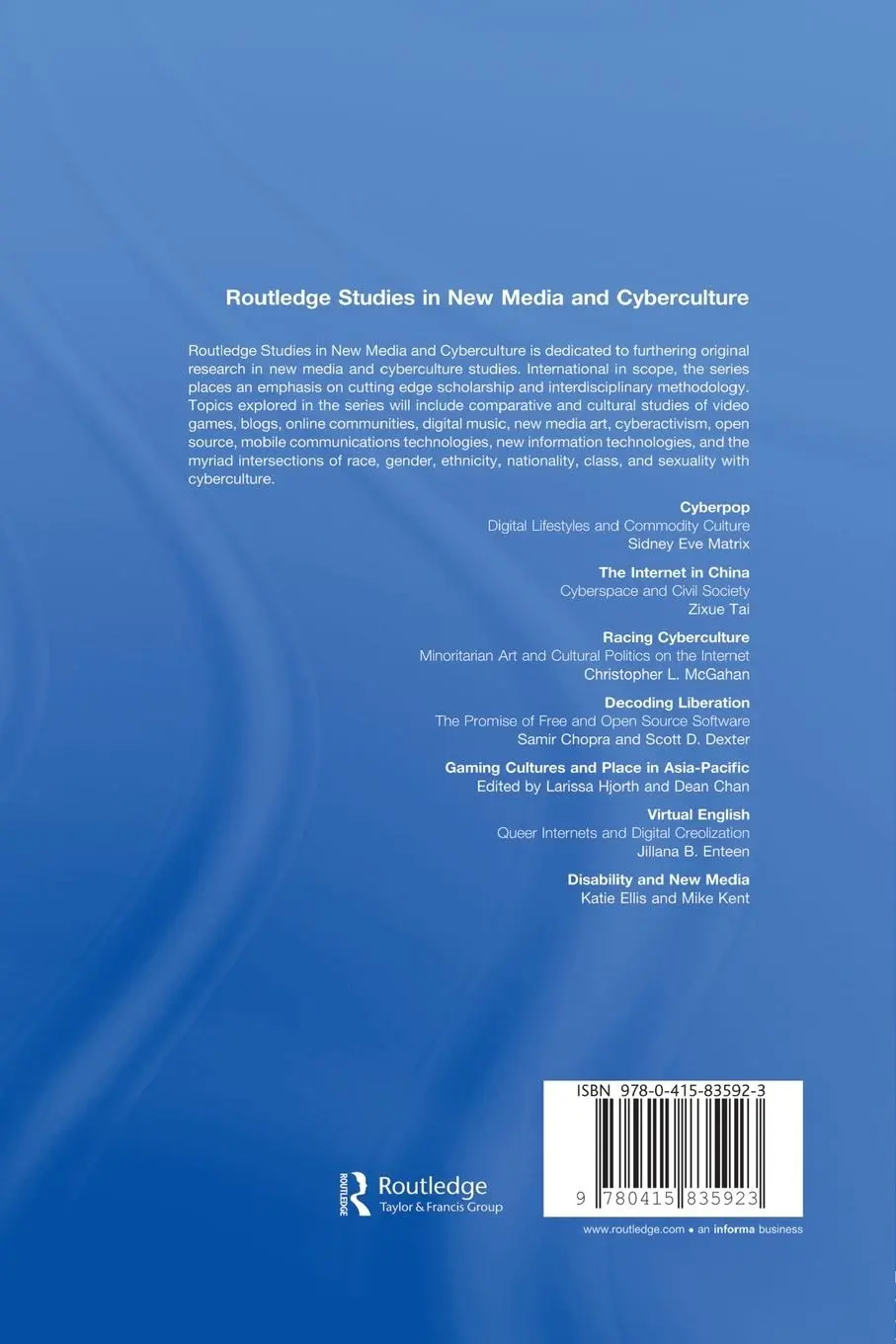 Rückseite: 9780415835923 | Disability and New Media | Katie Ellis (u. a.) | Taschenbuch | 2013