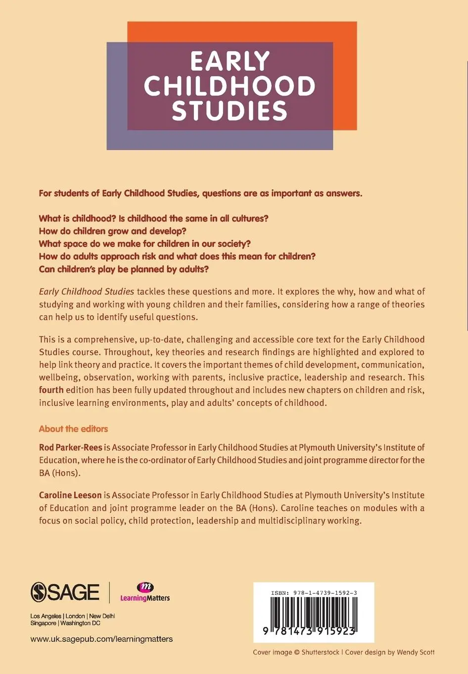 Rückseite: 9781473915923 | Early Childhood Studies | Rod Parker-Rees (u. a.) | Taschenbuch | 2015