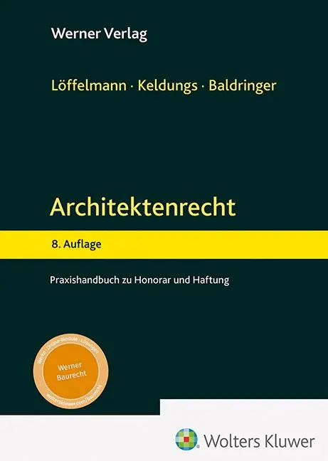 Cover: 9783804155923 | Architektenrecht | Praxishandbuch zu Honorar und Haftung | Buch | 2024