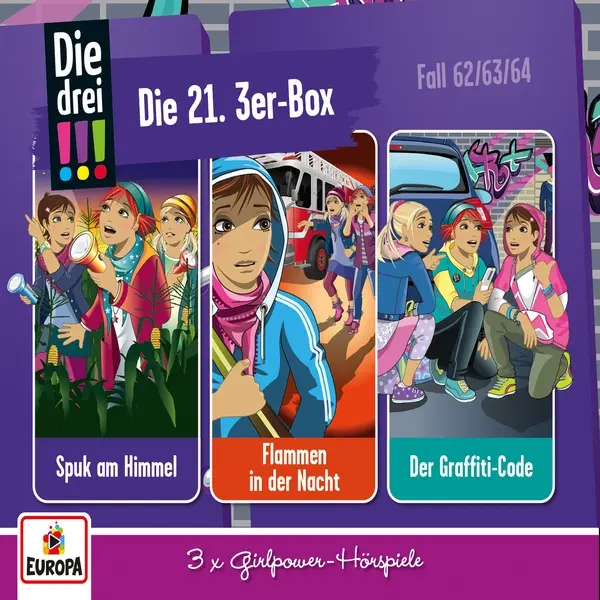 Cover: 194399626023 | Die drei !!! - 3er Box 21. Folgen 62-64 (drei Ausrufezeichen) | !!!