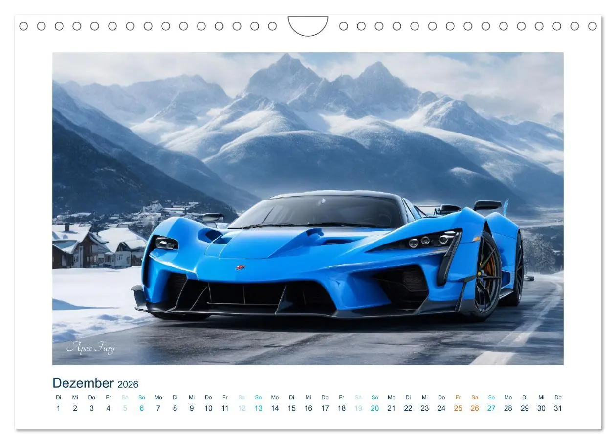 Bild: 9783457316023 | Faszination KI-Sportwagen (Wandkalender 2026 DIN A4 quer), CALVENDO...