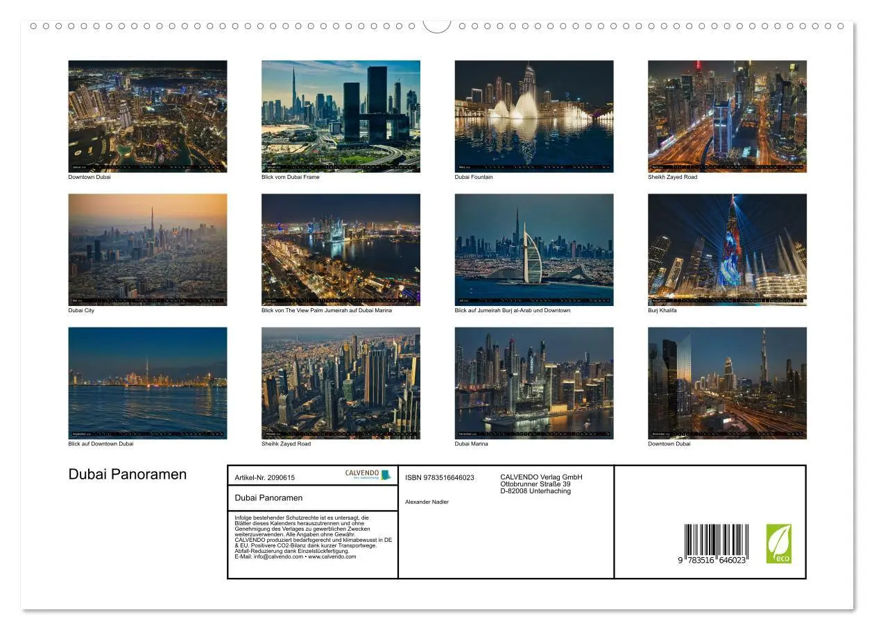 Bild: 9783516646023 | Dubai Panoramen (hochwertiger Premium Wandkalender 2026 DIN A2...