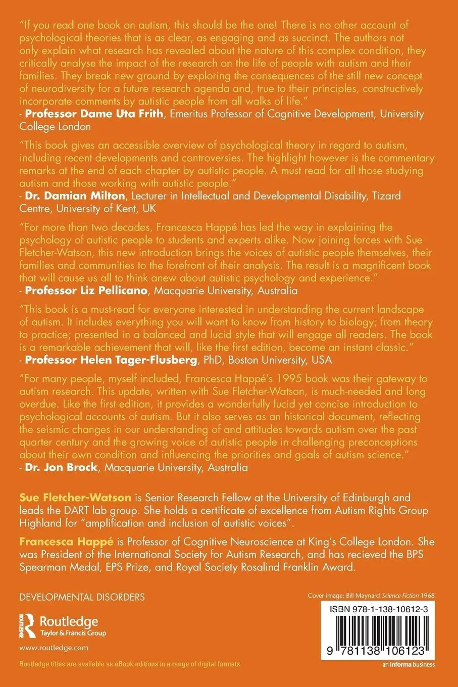 Rückseite: 9781138106123 | Autism | A New Introduction to Psychological Theory and Current Debate