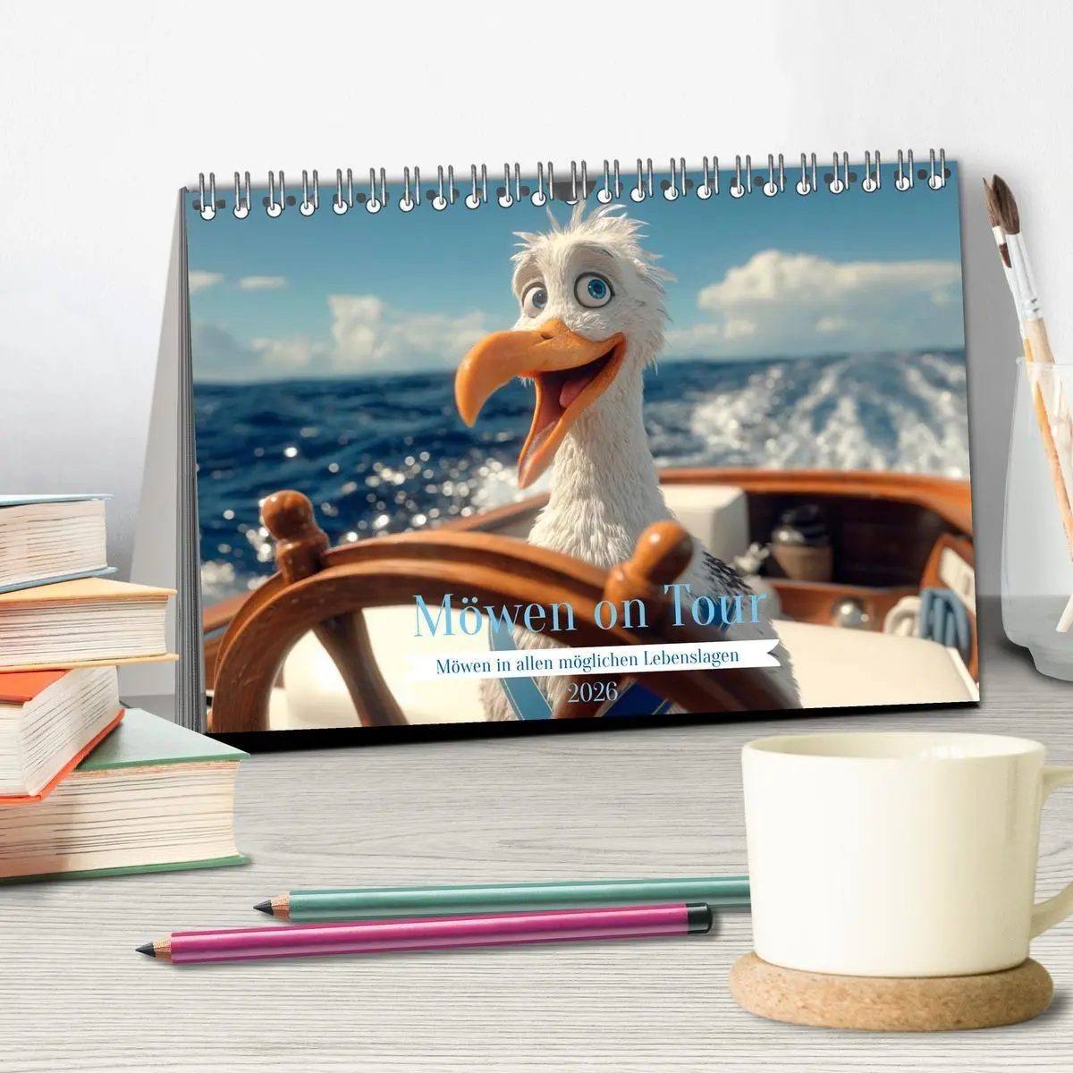 Bild: 9783516706123 | Möwen on Tour (Tischkalender 2026 DIN A5 quer), CALVENDO...