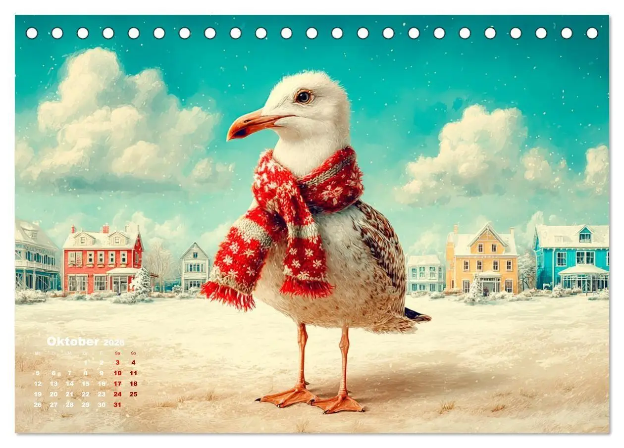 Bild: 9783516706123 | Möwen on Tour (Tischkalender 2026 DIN A5 quer), CALVENDO...