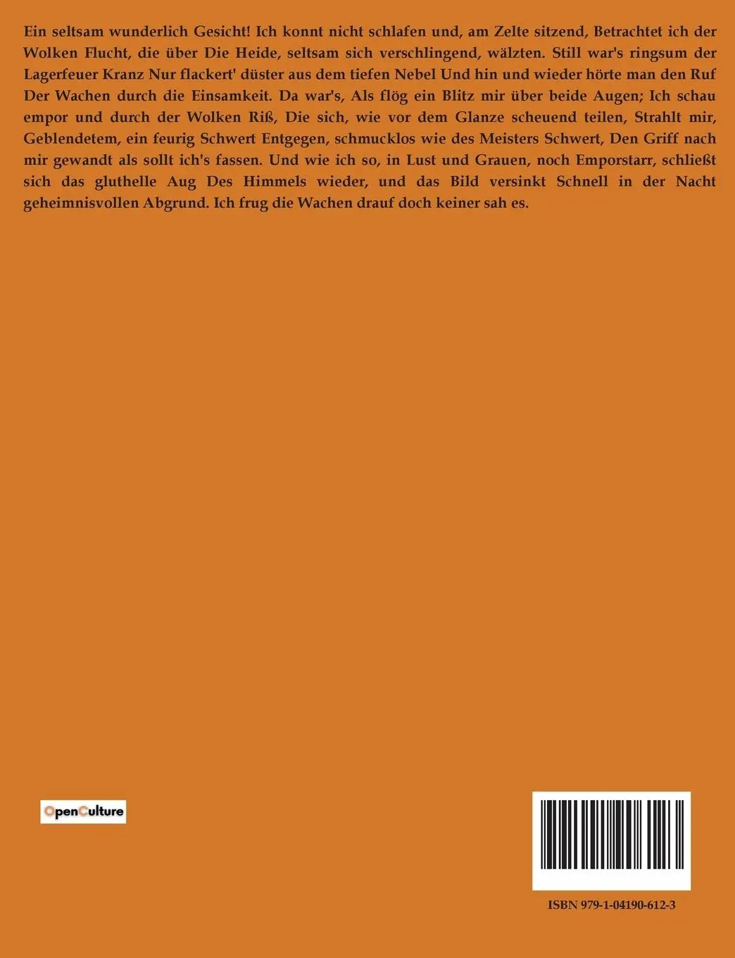 Rückseite: 9791041906123 | Der letzte Held von Marienburg | Joseph Von Eichendorff | Taschenbuch