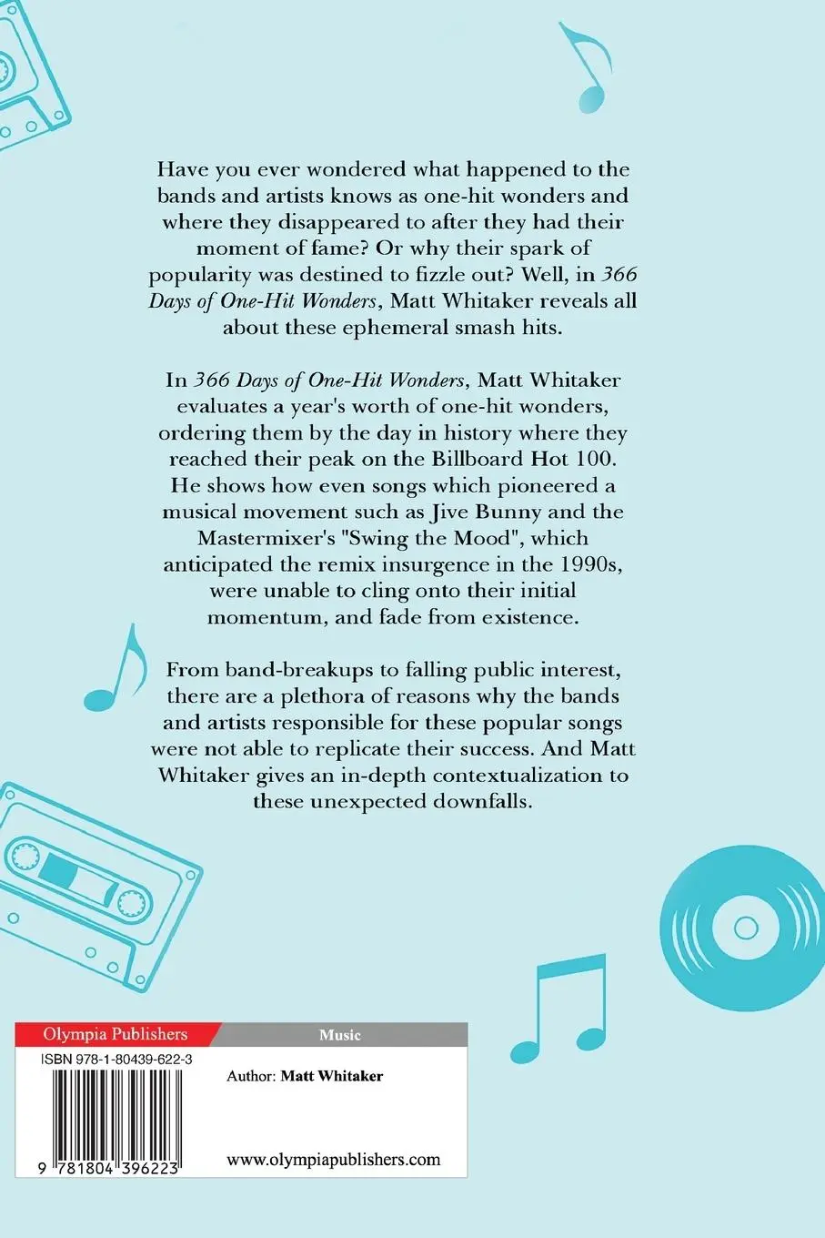 Rückseite: 9781804396223 | 366 Days of One-Hit Wonders | Matt Whitaker | Taschenbuch | Englisch