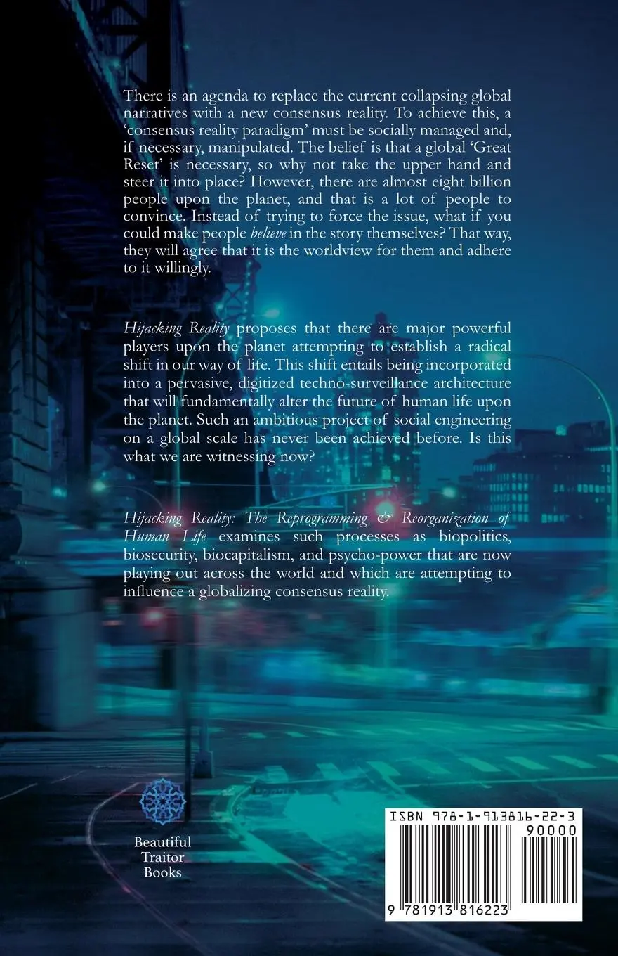 Rückseite: 9781913816223 | Hijacking Reality | The Reprogramming &amp; Reorganization of Human Life