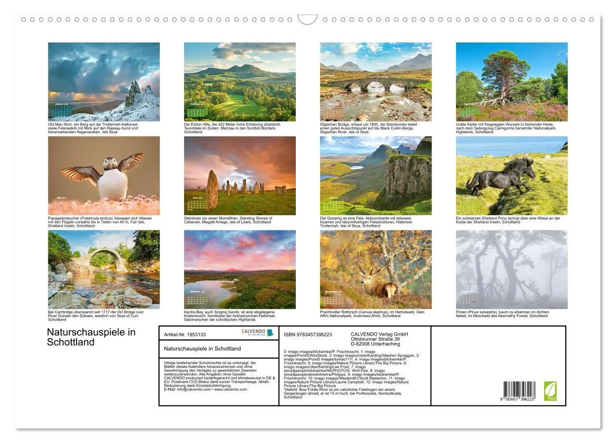 Bild: 9783457396223 | Naturschauspiele in Schottland (Wandkalender 2026 DIN A2 quer),...