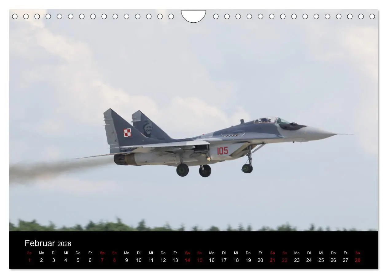 Bild: 9783457846223 | Militärjets (Wandkalender 2026 DIN A4 quer), CALVENDO Monatskalender